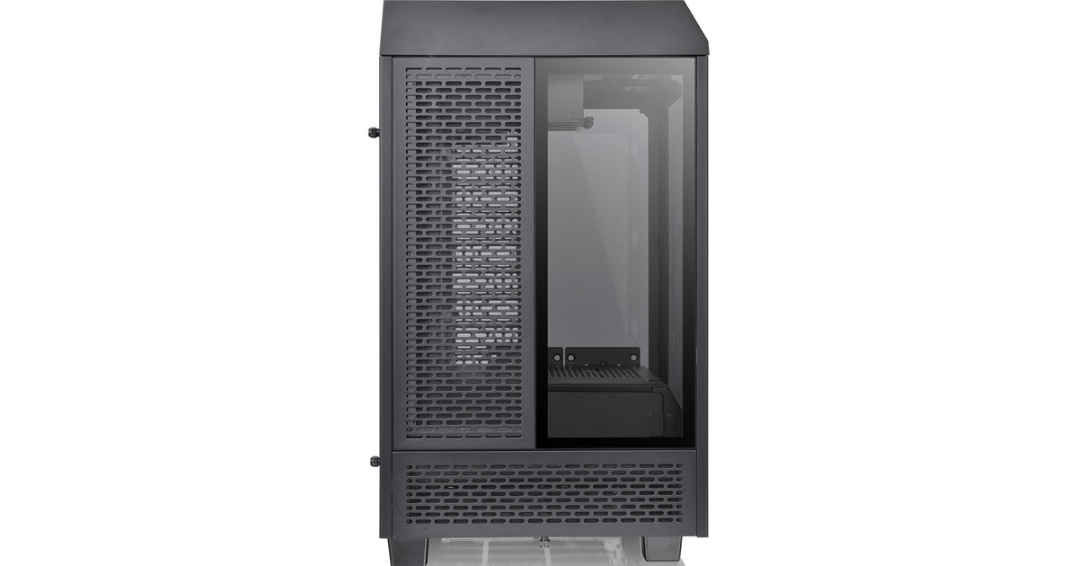 Thermaltake The Tower 100 Mini Tower, Tower-Gehäuse(schwarz, Tempered Glass)