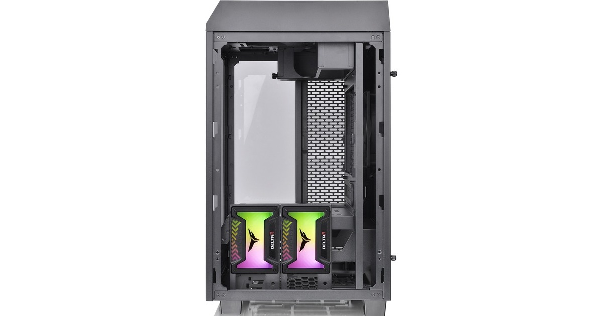 Thermaltake The Tower 100 Mini Tower, Tower-Gehäuse(schwarz, Tempered Glass)