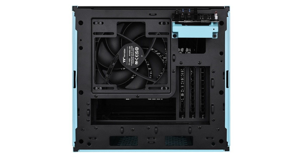 Thermaltake The Tower 200 , Tower-Gehäuse(türkis, Tempered Glas)