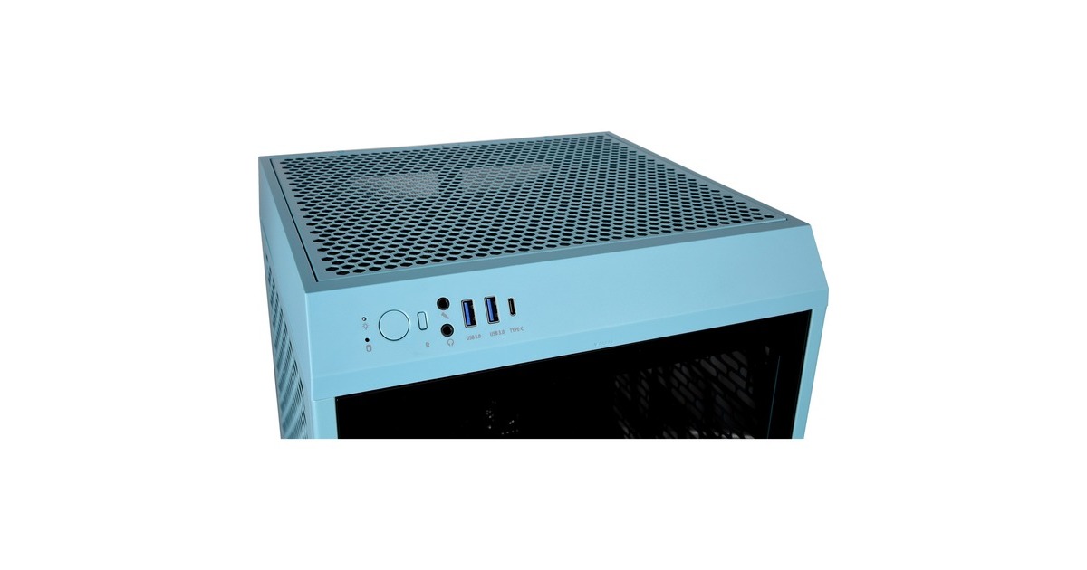 Thermaltake The Tower 200 , Tower-Gehäuse(türkis, Tempered Glas)