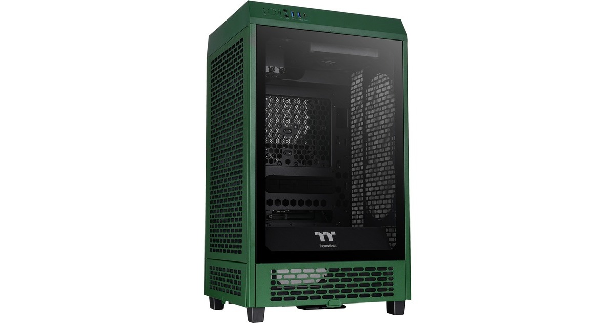 Thermaltake The Tower 200 , Tower-Gehäuse(dunkelgrün, Tempered Glas) Thermaltake The Tower 200 , Tower-Gehäuse(dunkelgrün, Tempered Glas)