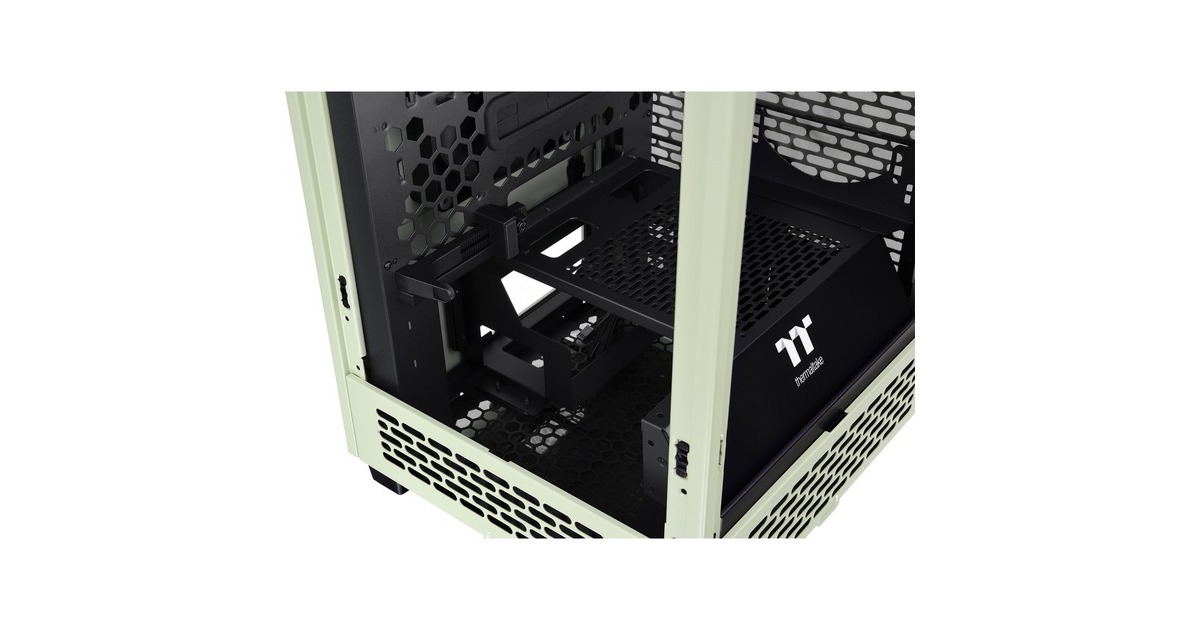 Thermaltake The Tower 200 , Tower-Gehäuse(hellgrün, Tempered Glas)