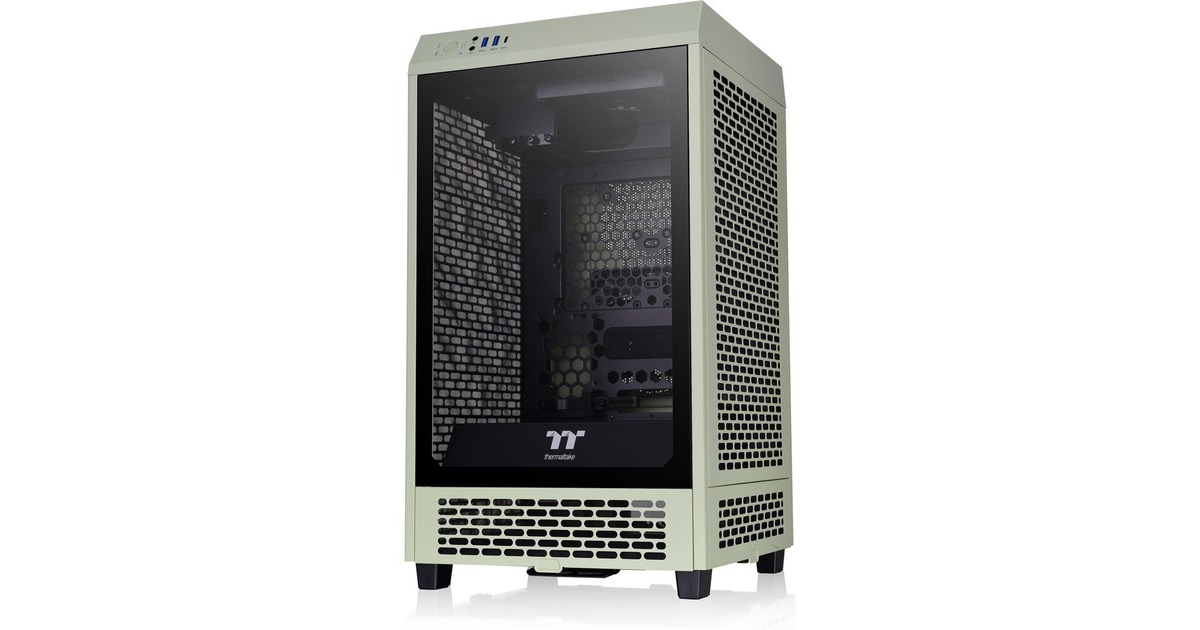 Thermaltake The Tower 200 , Tower-Gehäuse(hellgrün, Tempered Glas)