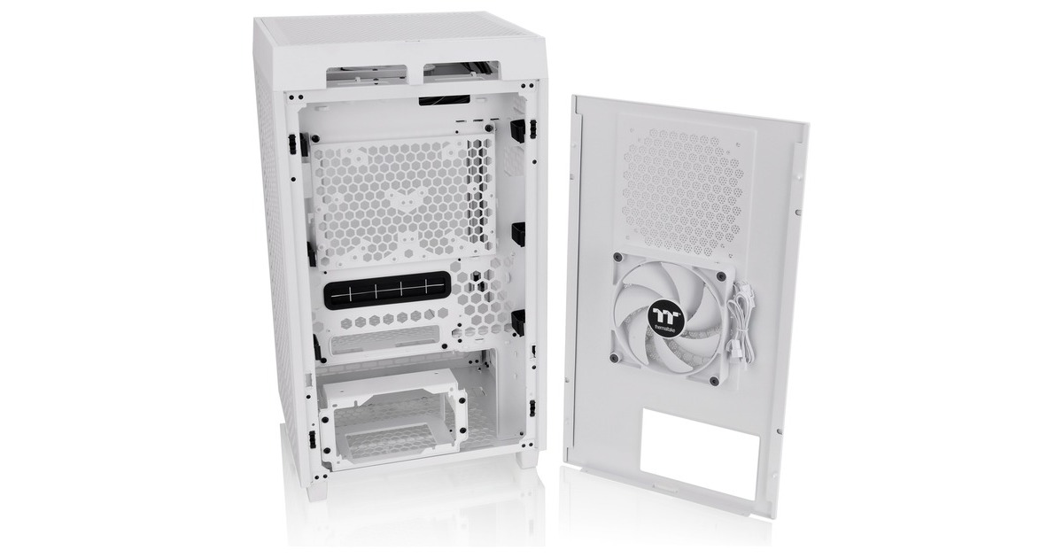 Thermaltake The Tower 200 , Tower-Gehäuse(weiß, Tempered Glas)