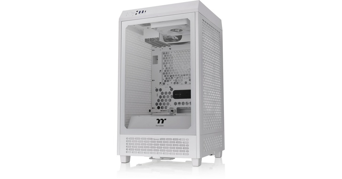 Thermaltake The Tower 200 , Tower-Gehäuse(weiß, Tempered Glas)