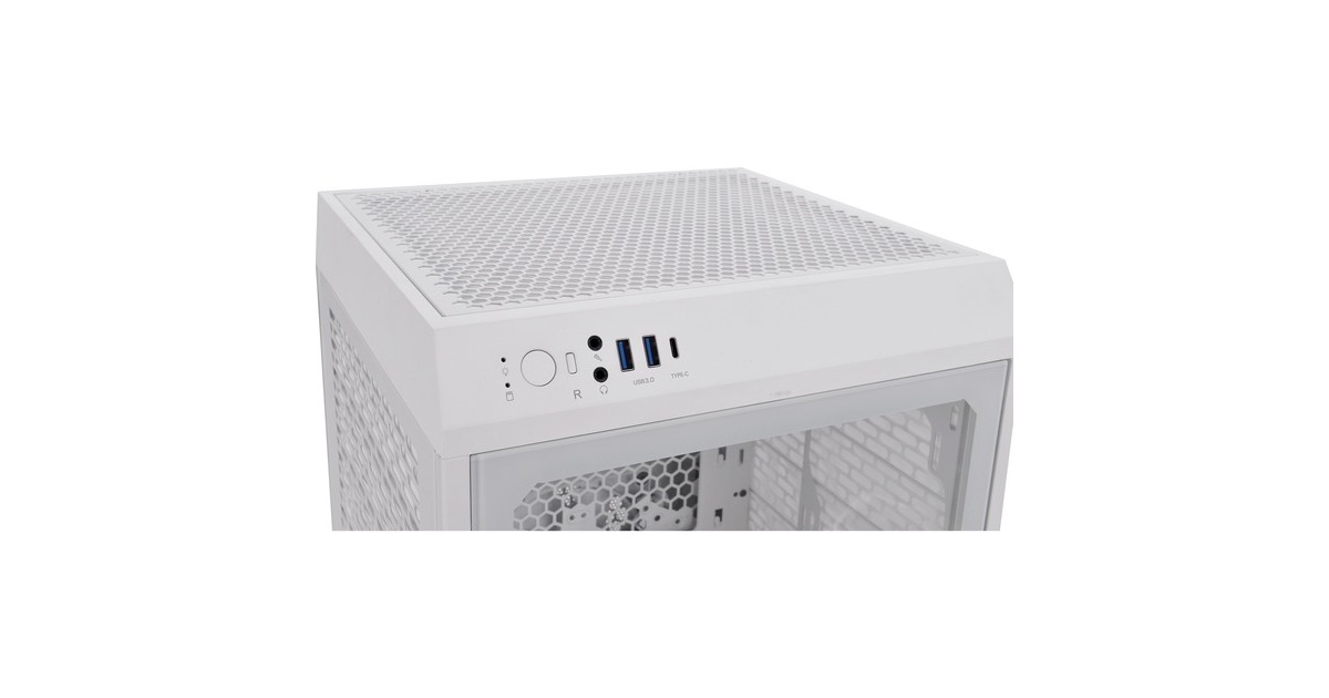Thermaltake The Tower 200 , Tower-Gehäuse(weiß, Tempered Glas)