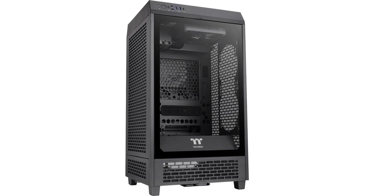 Thermaltake The Tower 200, Tower-Gehäuse(schwarz, Tempered Glas) Thermaltake The Tower 200, Tower-Gehäuse(schwarz, Tempered Glas)