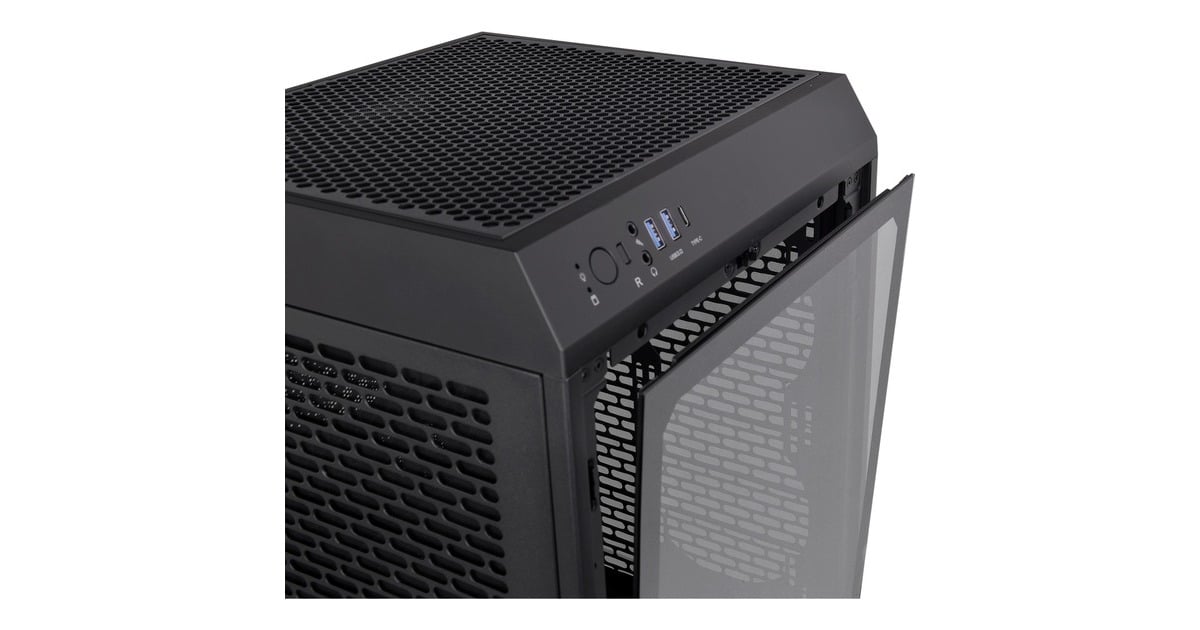 Thermaltake The Tower 200, Tower-Gehäuse(schwarz, Tempered Glas)