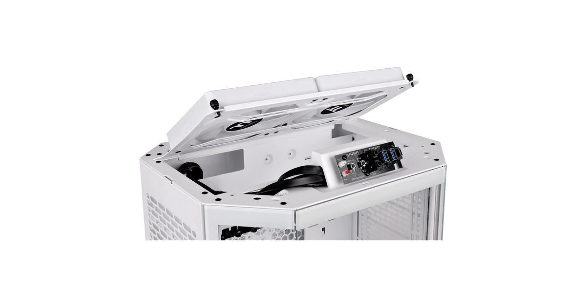 Thermaltake The Tower 300, Tower-Gehäuse(weiß, Tempered Glass)