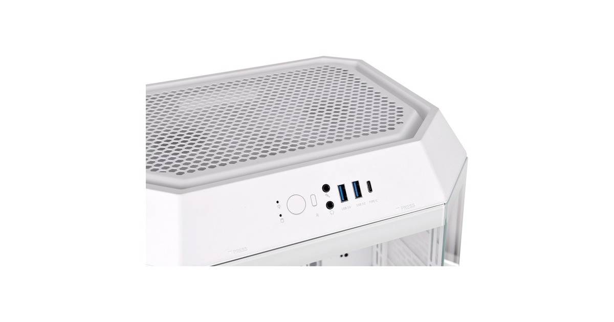 Thermaltake The Tower 300, Tower-Gehäuse(weiß, Tempered Glass)