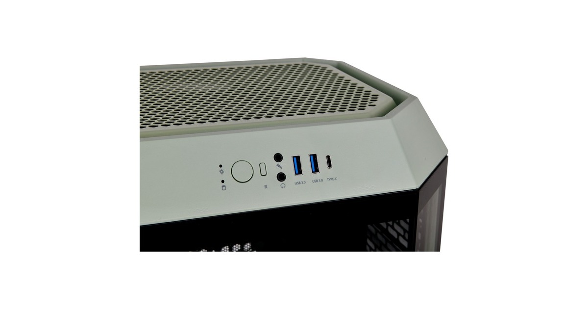 Thermaltake The Tower 300, Tower-Gehäuse(hellgrün, Tempered Glass)