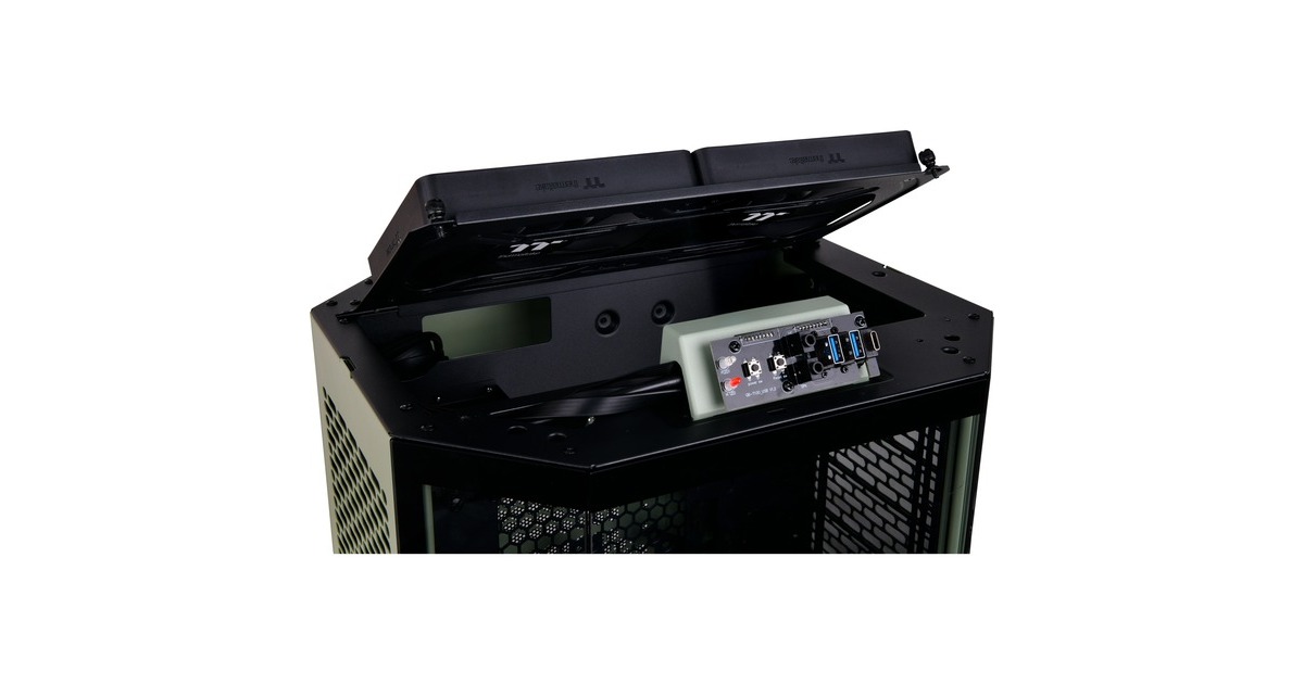 Thermaltake The Tower 300, Tower-Gehäuse(hellgrün, Tempered Glass)