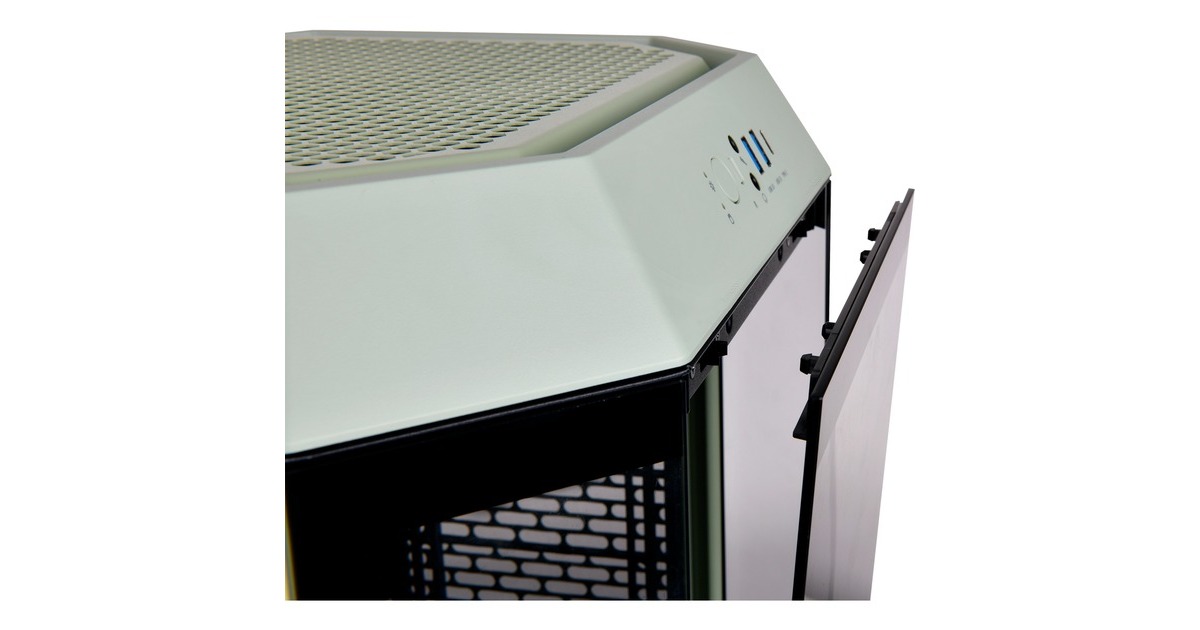 Thermaltake The Tower 300, Tower-Gehäuse(hellgrün, Tempered Glass)