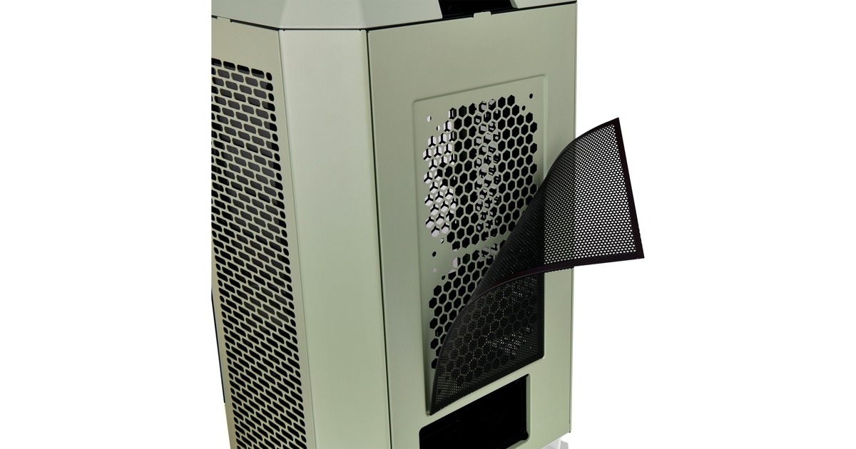 Thermaltake The Tower 300, Tower-Gehäuse(hellgrün, Tempered Glass)