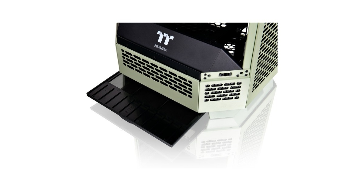 Thermaltake The Tower 300, Tower-Gehäuse(hellgrün, Tempered Glass)