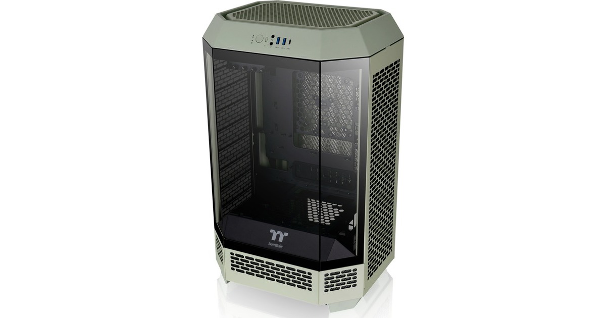 Thermaltake The Tower 300, Tower-Gehäuse(hellgrün, Tempered Glass)