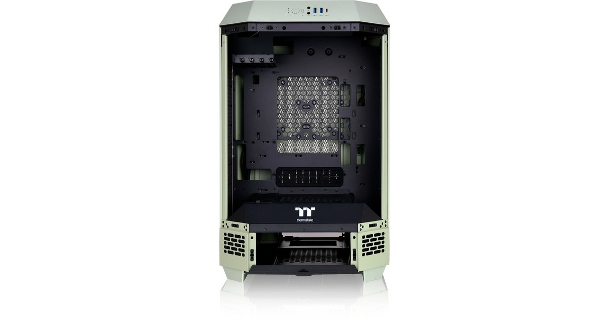 Thermaltake The Tower 300, Tower-Gehäuse(hellgrün, Tempered Glass)