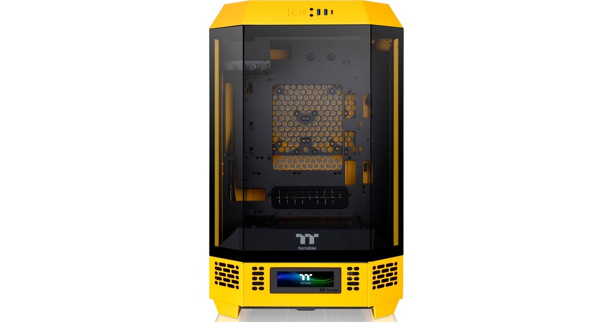 Thermaltake The Tower 300, Tower-Gehäuse(dunkelgelb, Tempered Glass)