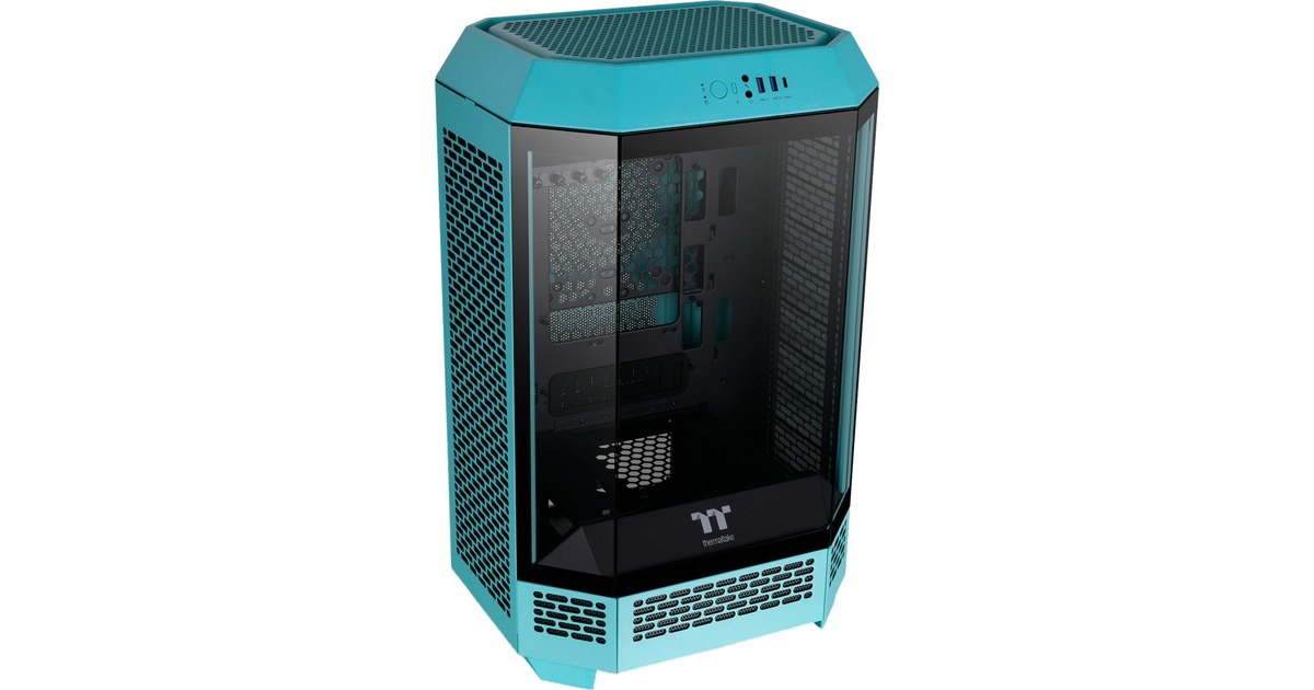 Thermaltake The Tower 300 , Tower-Gehäuse(türkis, Tempered Glass)