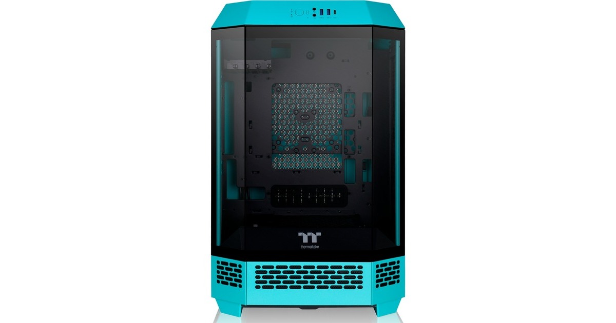 Thermaltake The Tower 300 , Tower-Gehäuse(türkis, Tempered Glass)