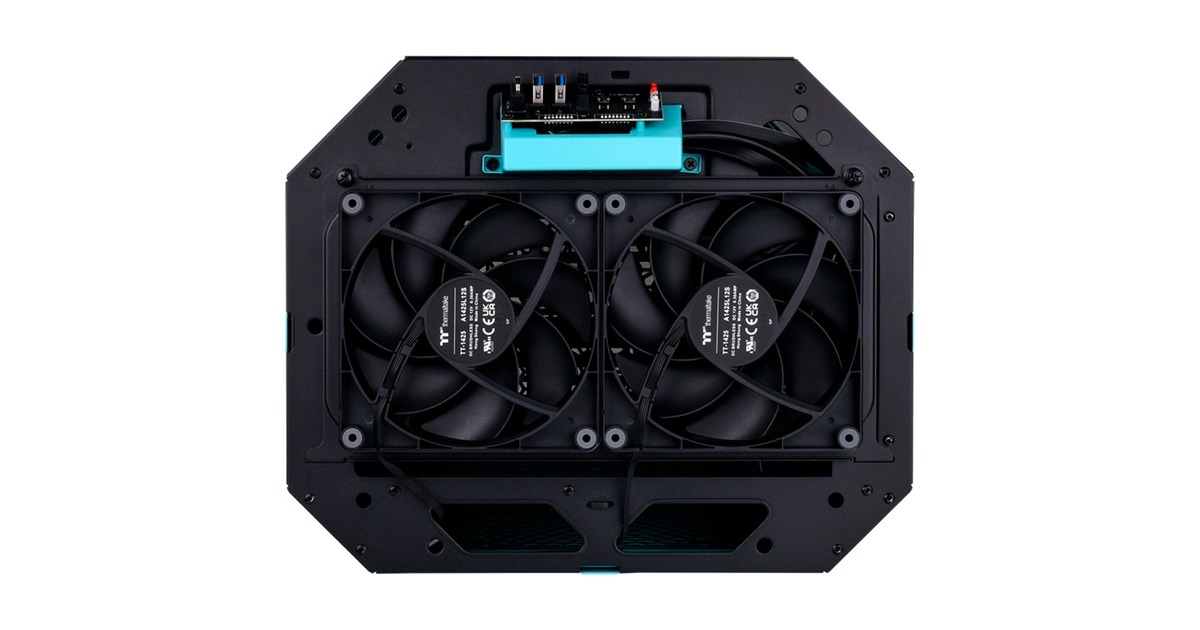 Thermaltake The Tower 300 , Tower-Gehäuse(türkis, Tempered Glass)