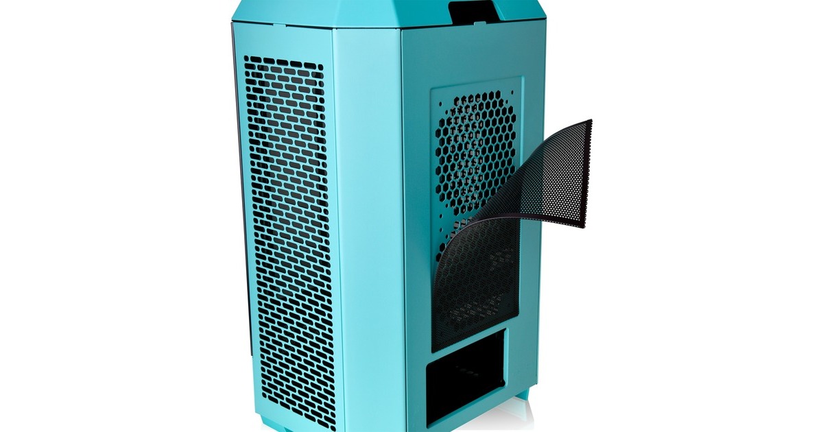 Thermaltake The Tower 300 , Tower-Gehäuse(türkis, Tempered Glass)