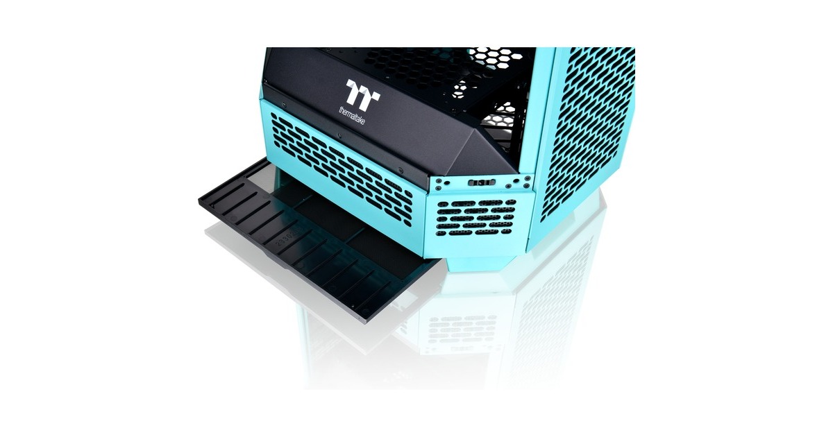 Thermaltake The Tower 300 , Tower-Gehäuse(türkis, Tempered Glass)