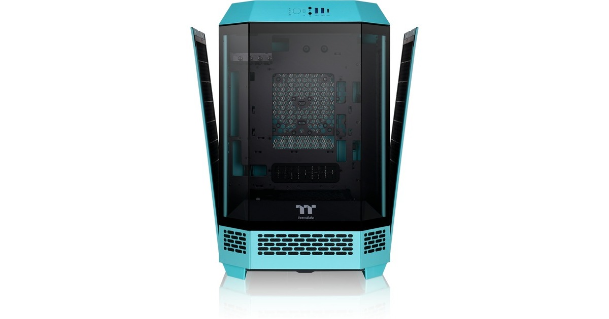 Thermaltake The Tower 300 , Tower-Gehäuse(türkis, Tempered Glass)