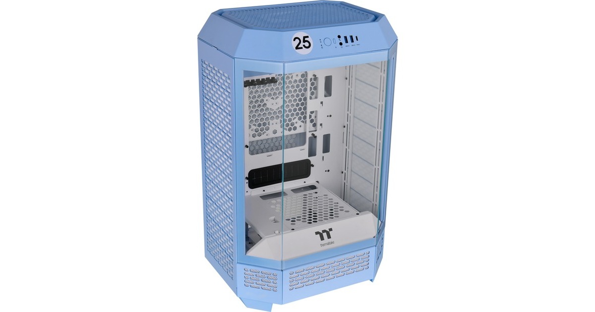 Thermaltake The Tower 300 , Tower-Gehäuse(hellblau, Tempered Glass)