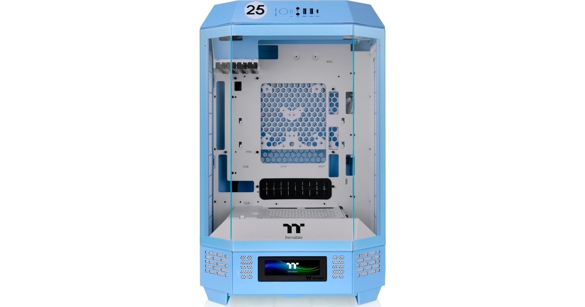 Thermaltake The Tower 300 , Tower-Gehäuse(hellblau, Tempered Glass)