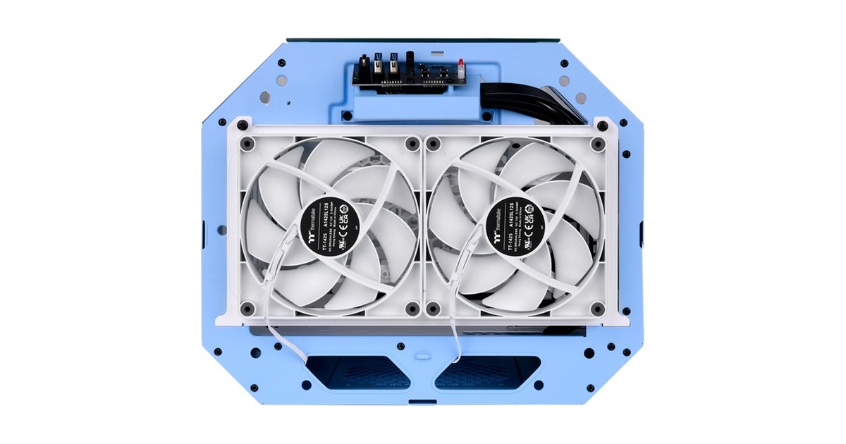 Thermaltake The Tower 300 , Tower-Gehäuse(hellblau, Tempered Glass)