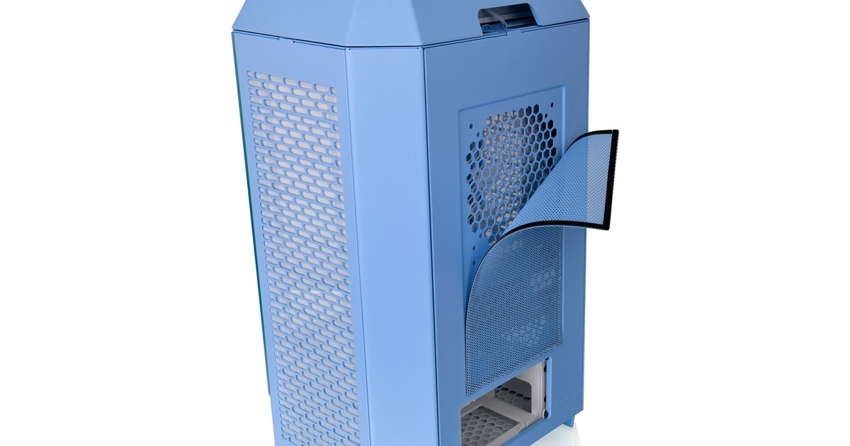 Thermaltake The Tower 300 , Tower-Gehäuse(hellblau, Tempered Glass)
