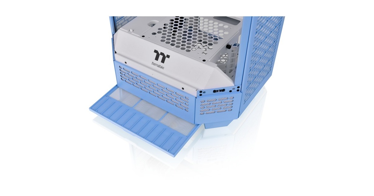 Thermaltake The Tower 300 , Tower-Gehäuse(hellblau, Tempered Glass)