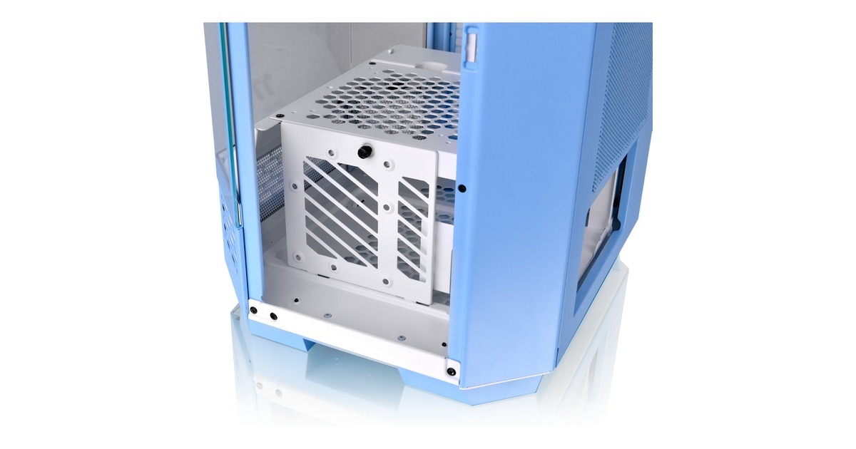 Thermaltake The Tower 300 , Tower-Gehäuse(hellblau, Tempered Glass)