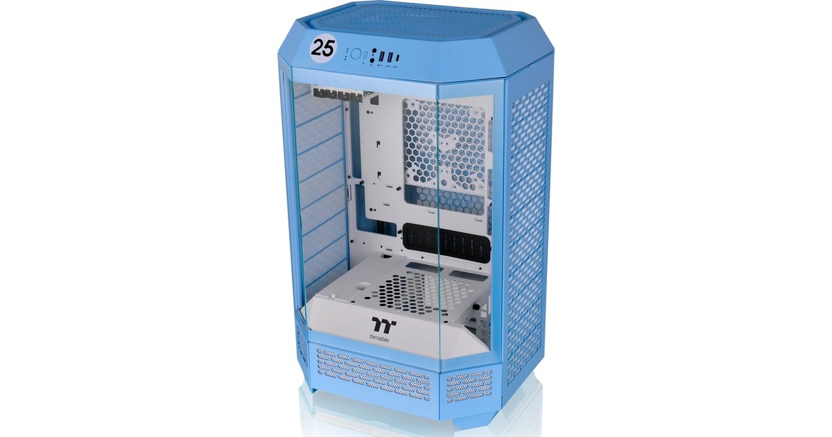 Thermaltake The Tower 300 , Tower-Gehäuse(hellblau, Tempered Glass)