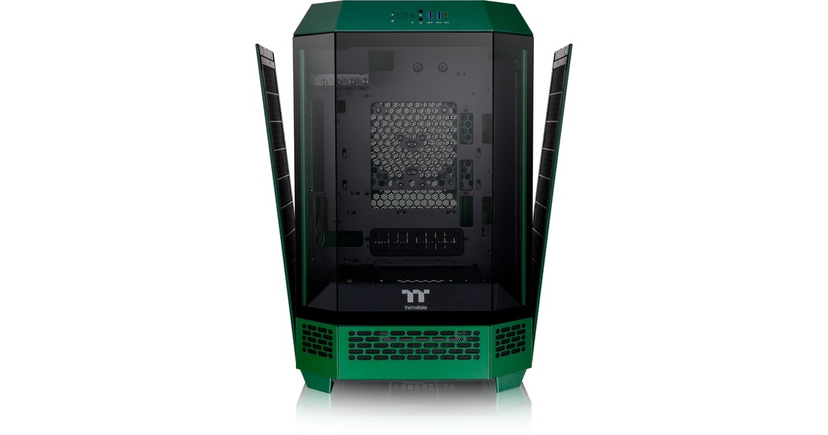 Thermaltake The Tower 300 , Tower-Gehäuse(dunkelgrün, Tempered Glass)