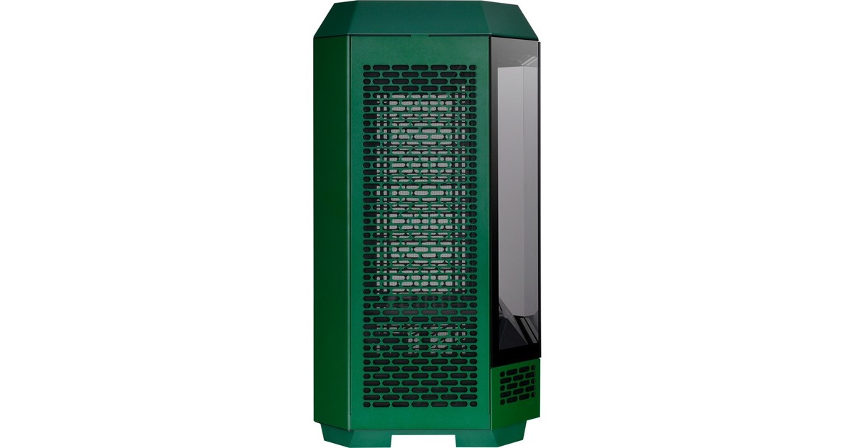 Thermaltake The Tower 300 , Tower-Gehäuse(dunkelgrün, Tempered Glass)