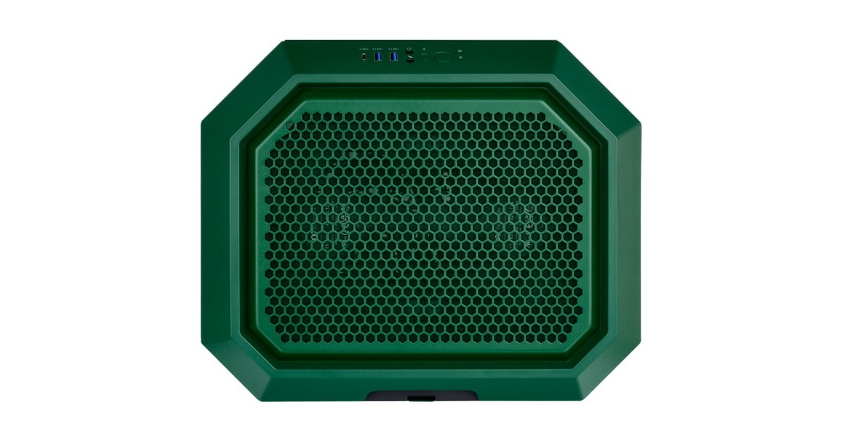 Thermaltake The Tower 300 , Tower-Gehäuse(dunkelgrün, Tempered Glass)