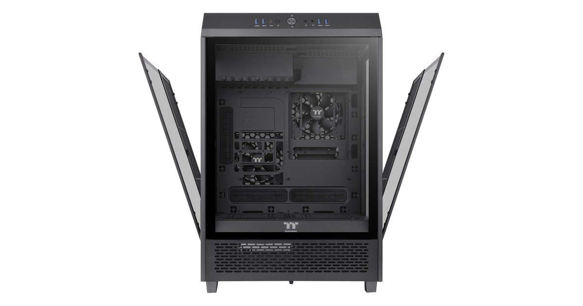 Thermaltake The Tower 500 Black, Tower-Gehäuse(schwarz, Tempered Glass)