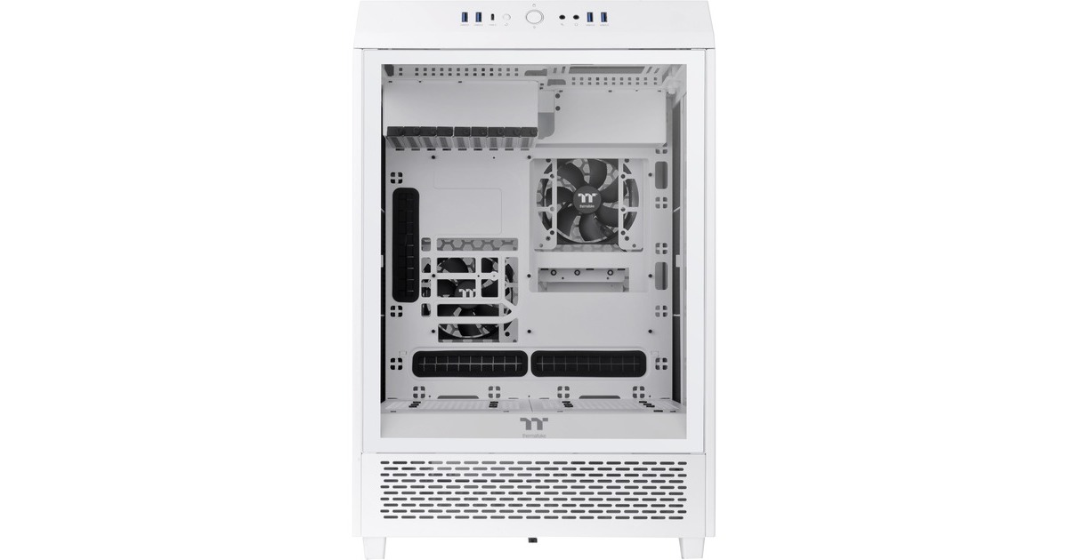 Thermaltake The Tower 500 Snow White, Tower-Gehäuse(weiß, Tempered Glass)