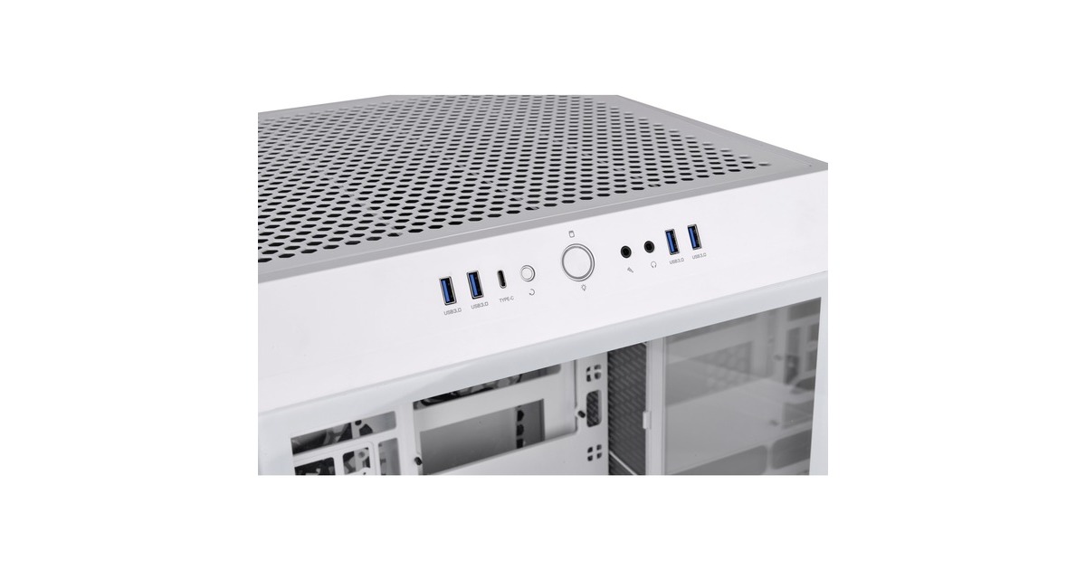 Thermaltake The Tower 500 Snow White, Tower-Gehäuse(weiß, Tempered Glass)