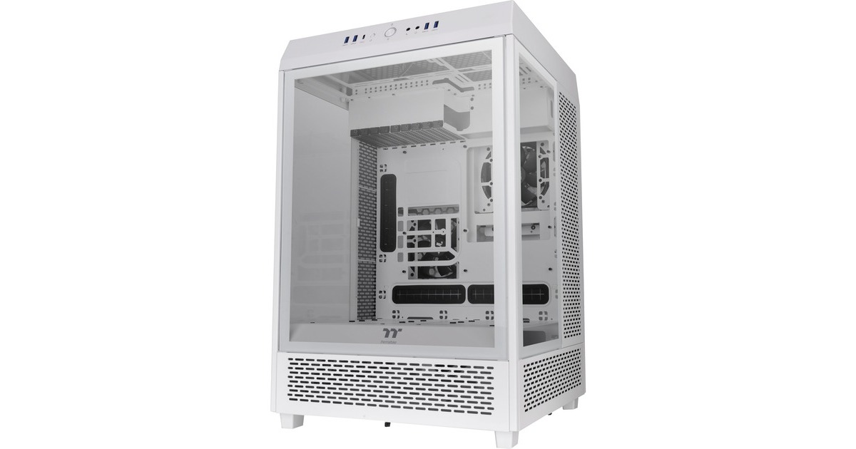 Thermaltake The Tower 500 Snow White, Tower-Gehäuse(weiß, Tempered Glass)