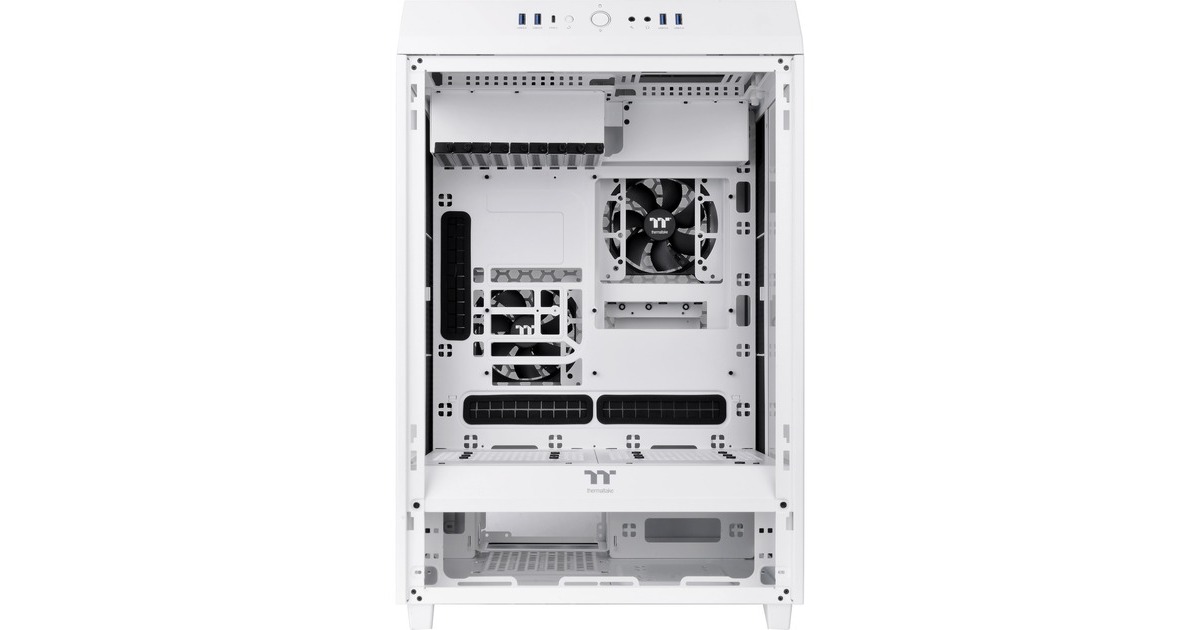Thermaltake The Tower 500 Snow White, Tower-Gehäuse(weiß, Tempered Glass)