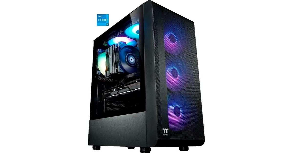 Thermaltake Toughline Air 1, Gaming-PC(schwarz, Windows 11 Home 64-Bit)