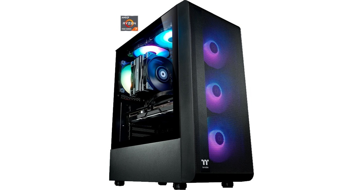 Thermaltake Toughline Air 2, Gaming-PC(schwarz, Windows 11 Home 64-Bit)