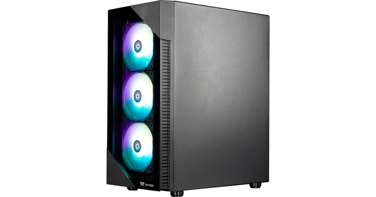 Thermaltake Toughline Liquid V200i Black, Gaming-PC(schwarz/transparent, Windows 11 Home 64-Bit)
