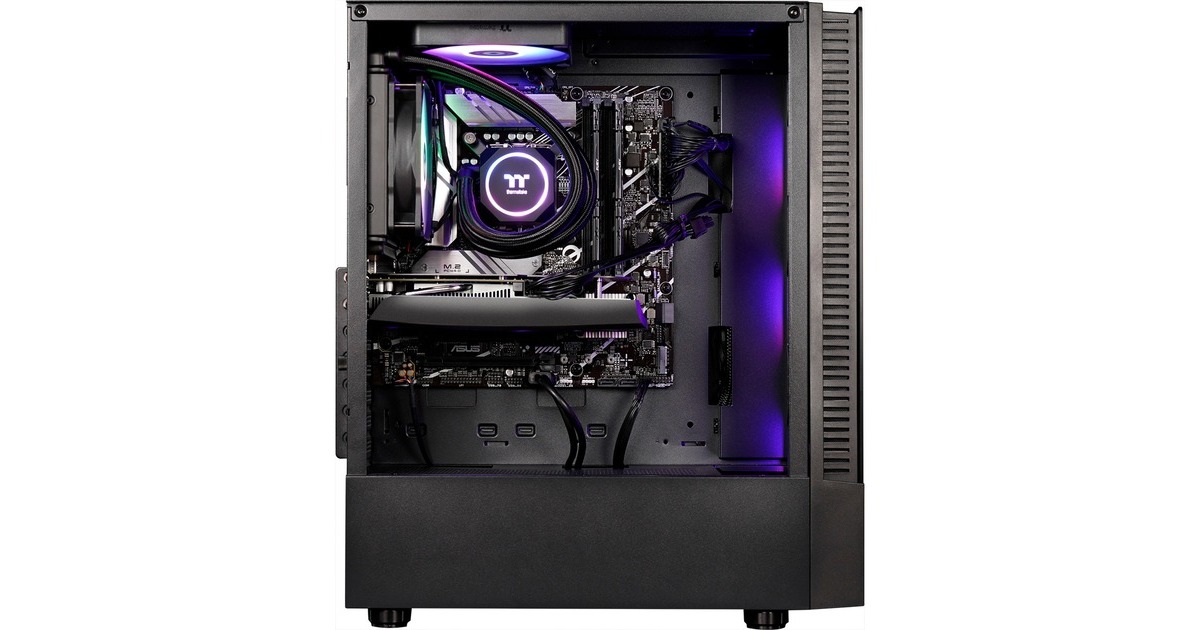 Thermaltake Toughline Liquid V200i Black, Gaming-PC(schwarz/transparent, Windows 11 Home 64-Bit)