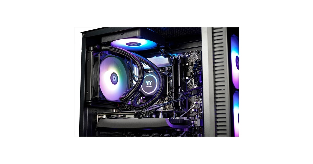 Thermaltake Toughline Liquid V200i Black, Gaming-PC(schwarz/transparent, Windows 11 Home 64-Bit)