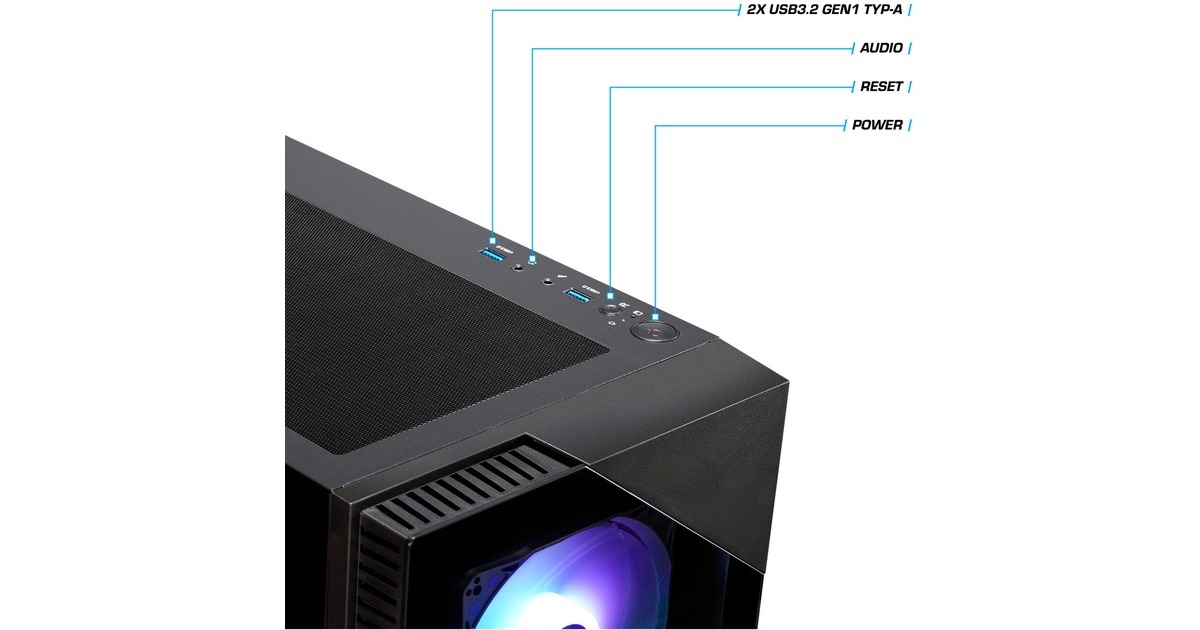 Thermaltake Toughline Liquid V200i Black, Gaming-PC(schwarz/transparent, Windows 11 Home 64-Bit)