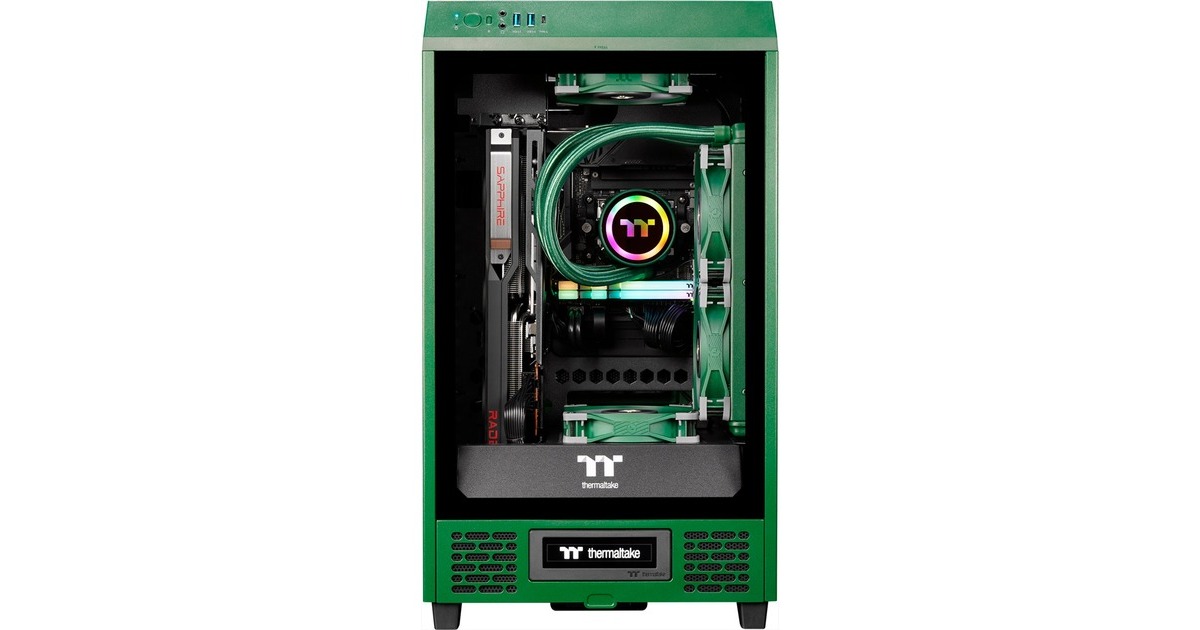 Thermaltake Toughline T200A Racing Green, Gaming-PC(grün/transparent, Windows 11 Home 64-Bit)